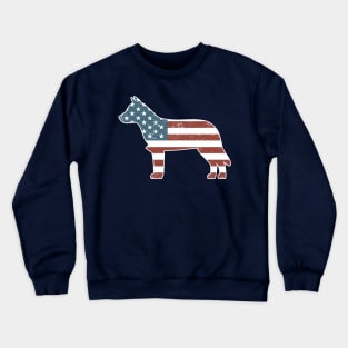 Vintage Patriot Australian Cattle Dog Crewneck Sweatshirt